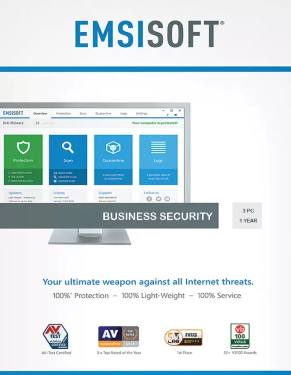 Emsisoft Business Security 3 Windows Endpoint